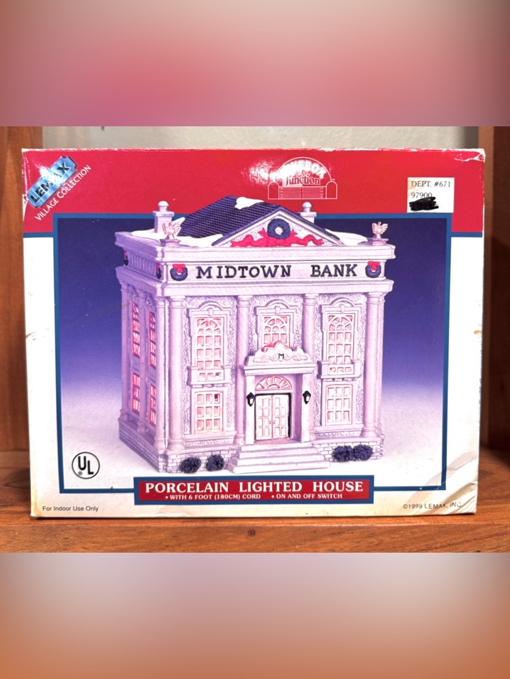 Lemax Village Collection Jukebox Junction Midtown Bank – 1999 – NIB Never Used